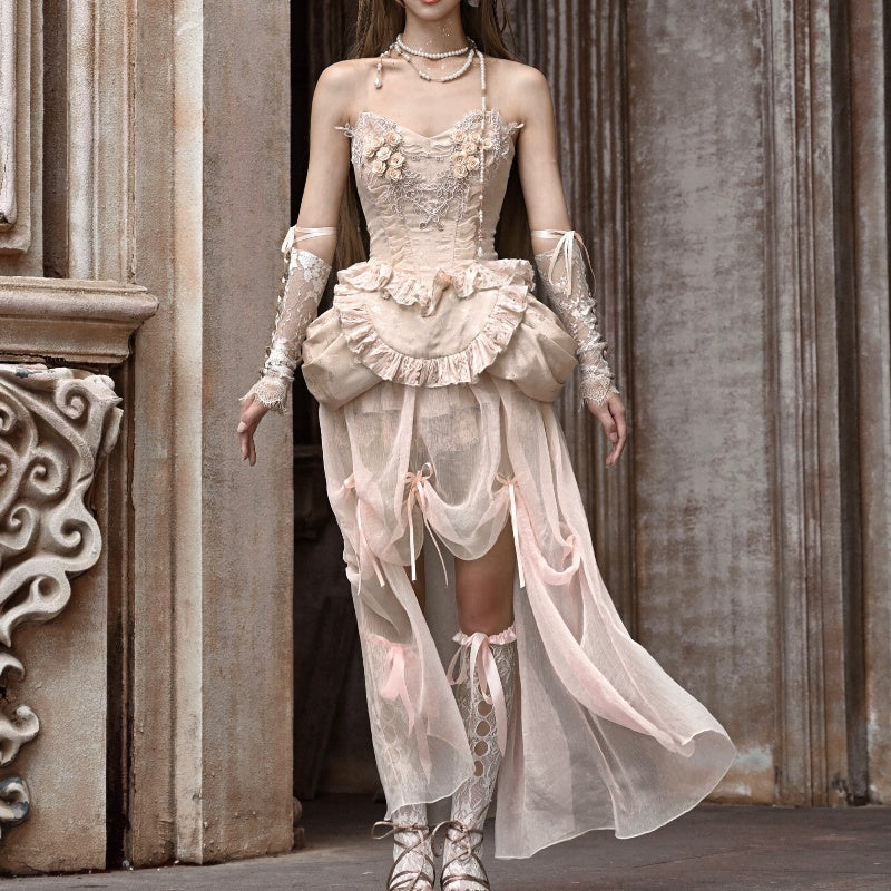 Classical Parisian Rococo Fishbone Corset & Skirt