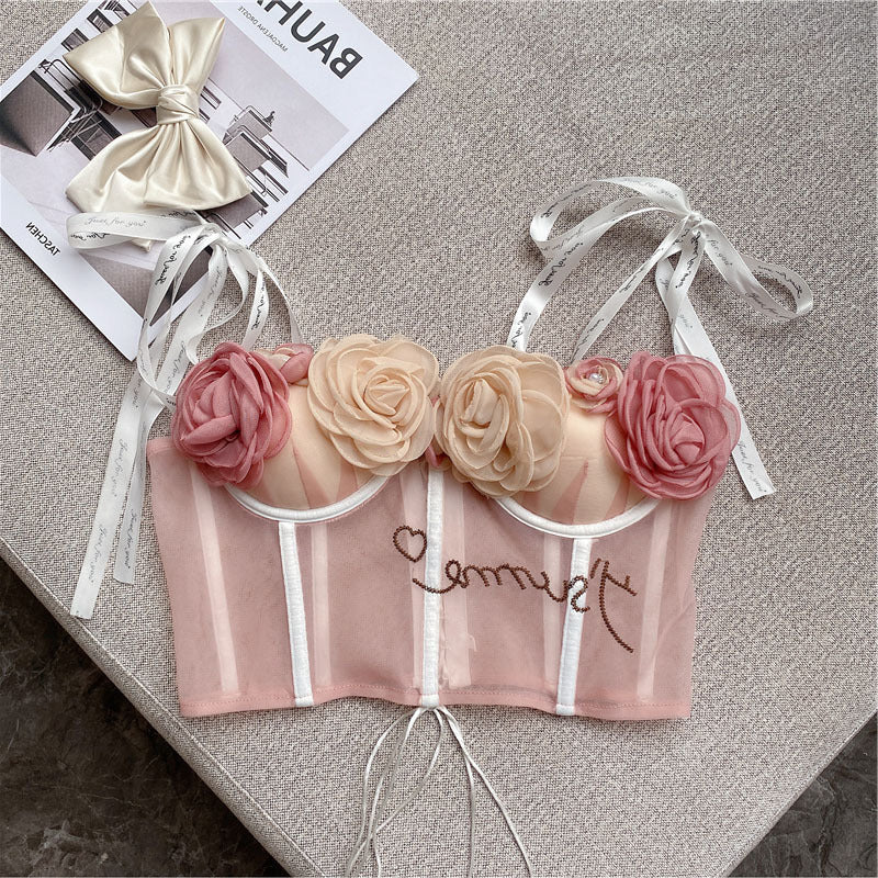 French Retro Western Style Corset Top