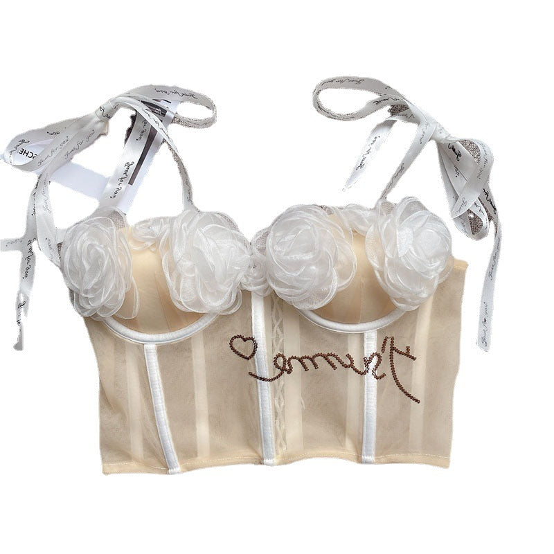 French Retro Western Style Corset Top