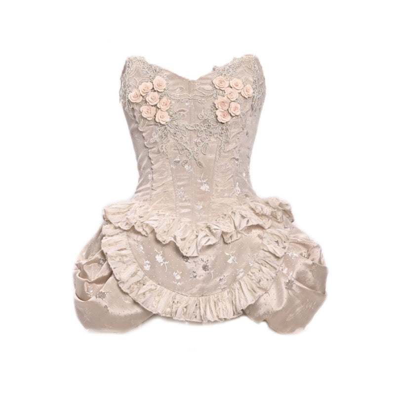 Classical Parisian Rococo Fishbone Corset & Skirt