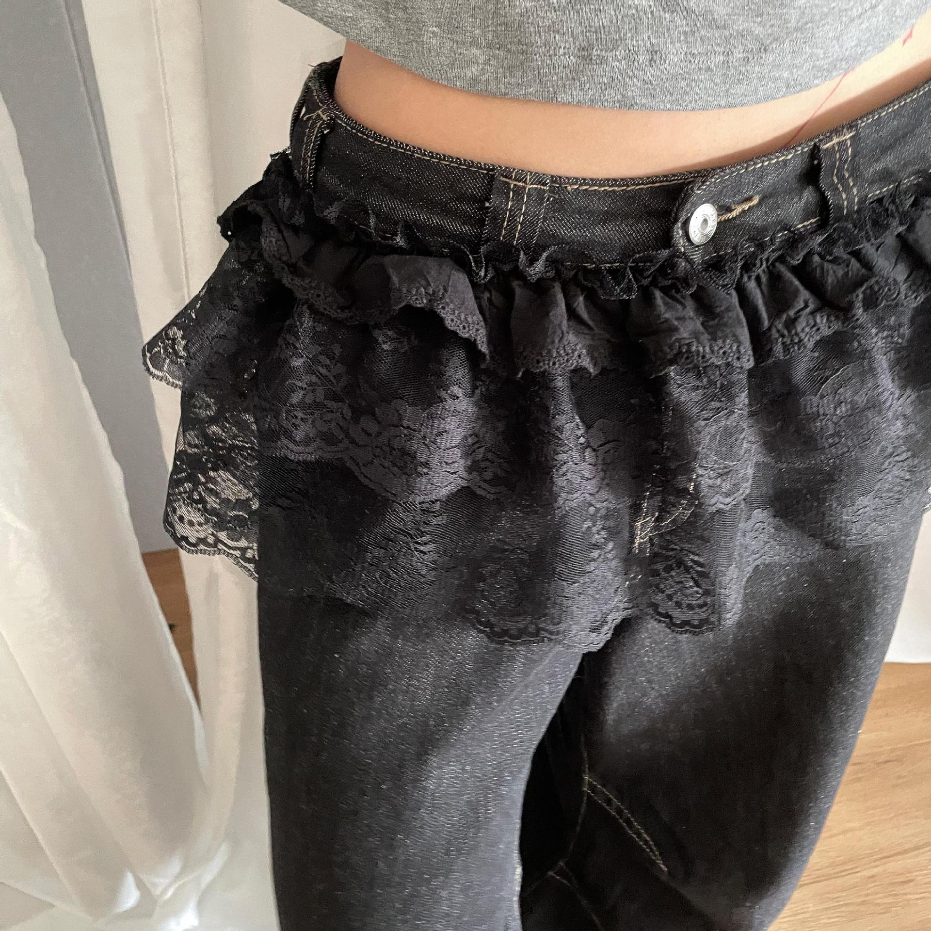 Lace Short Skirt Curtain A- Line Ballet Bow Lace-up Skirt Bandage Dress