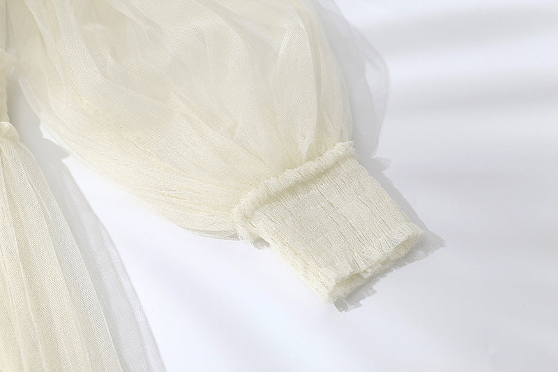 Basement suspender mesh dress