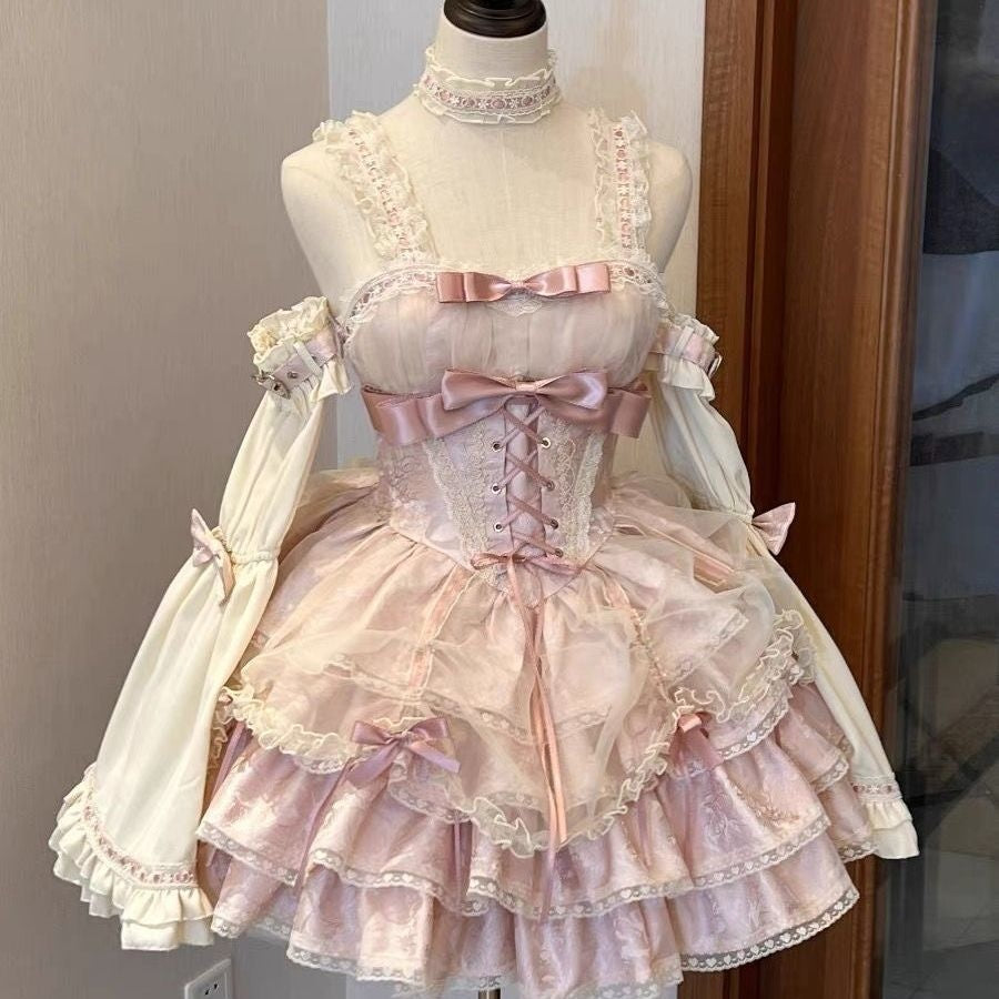 Princess Pink Collection: Sweet Spicy Pure Desire Gentle Ballet Style Lolita Dress