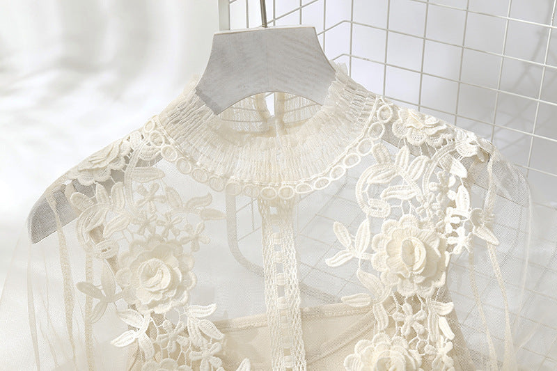 Basement suspender mesh dress