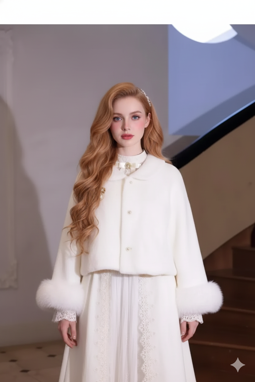 Coalfell French Hepburn Style White Lace Dress Female Parisian New Birthday Dress Elegant Long Dress Women's Clothing