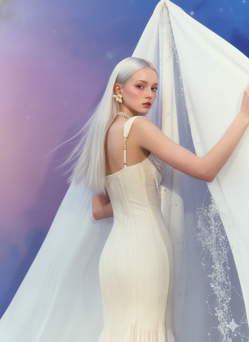 Parisian Evening Dress Women Vintage Elegant Slim Beading Tassel Lace Suspender Dress Birthday Party Fishtail Dress