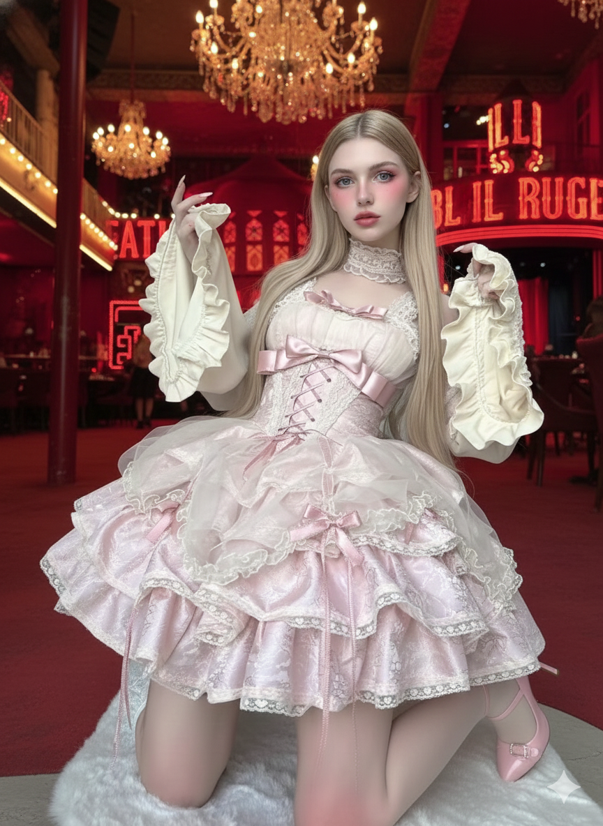 Princess Pink Collection: Sweet Spicy Pure Desire Gentle Ballet Style Lolita Dress