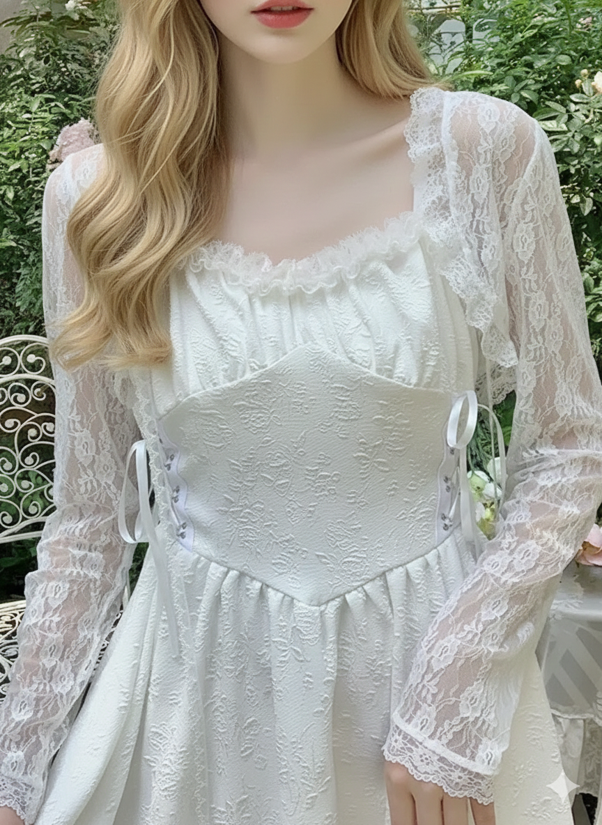 Lace Sun Protection Clothing Women's Summer Outerwear with Strap Vest Top Short Slim Long Sleeve Shirt Coat Gentle Breeze