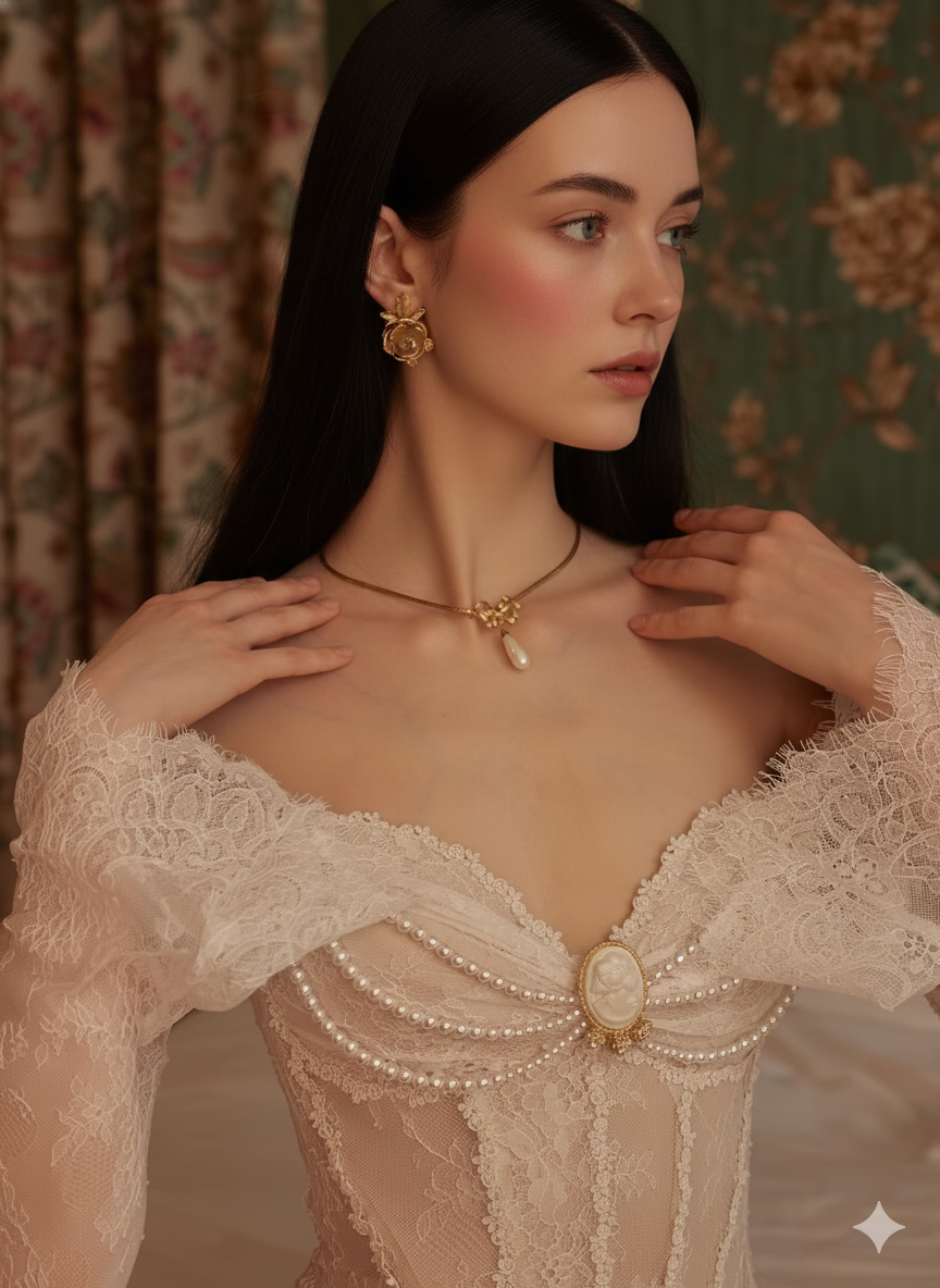 Parisian Romantic Winter Evening Gown Lace Dress Women Vintage Elegant Slim Sexy Birthday Wedding Party Strapless Dress