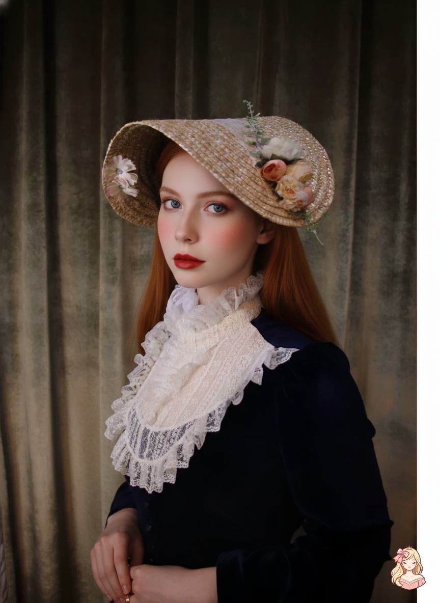 The French Court Velvet Gown | Lace Stitching Long Sleeve Maxi | Parisian Retro Lolita Dress | Parisian Princess
