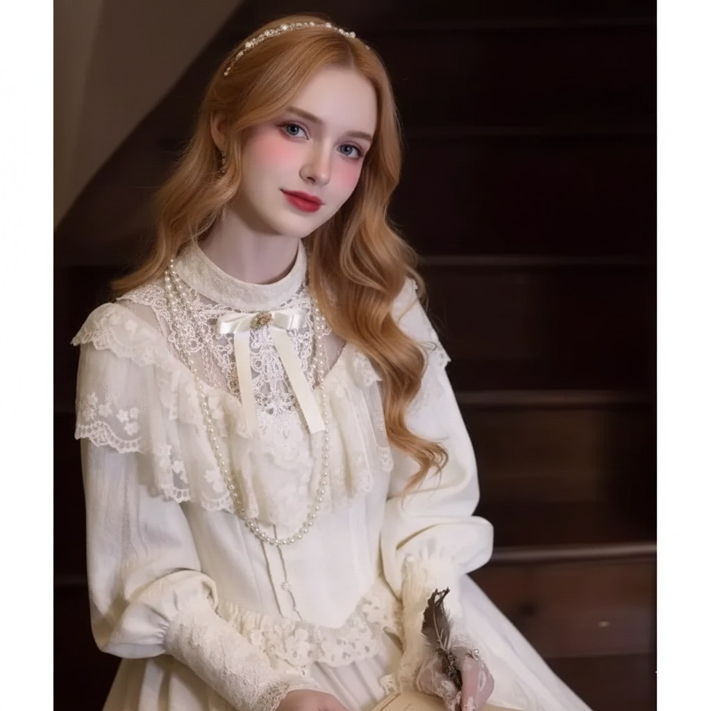 Coalfell French Hepburn Style White Lace Dress Female Parisian New Birthday Dress Elegant Long Dress Women's Clothing