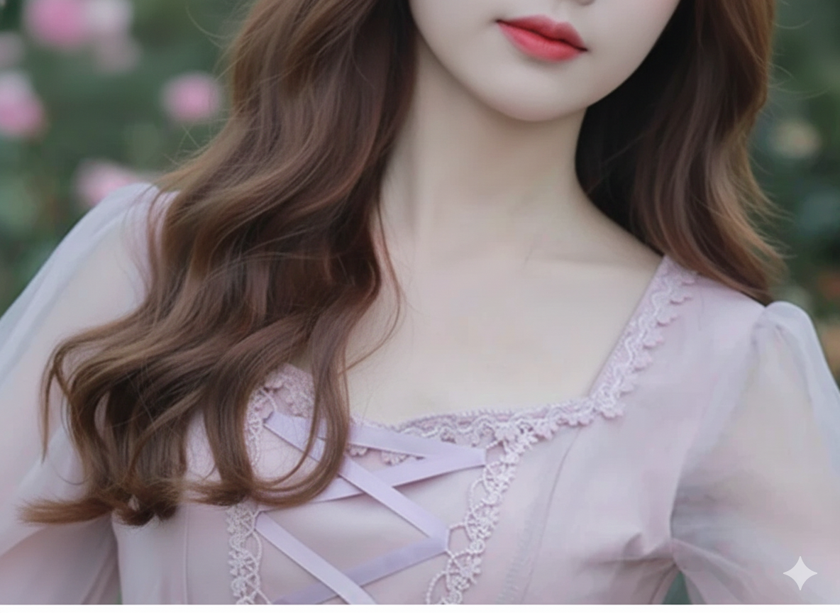 Lovely Lavendar Countryside Dresse Embroidered Lace Square Collar French Romantic Fairy Dresses Flared Sleeve Sweet Vestido midi