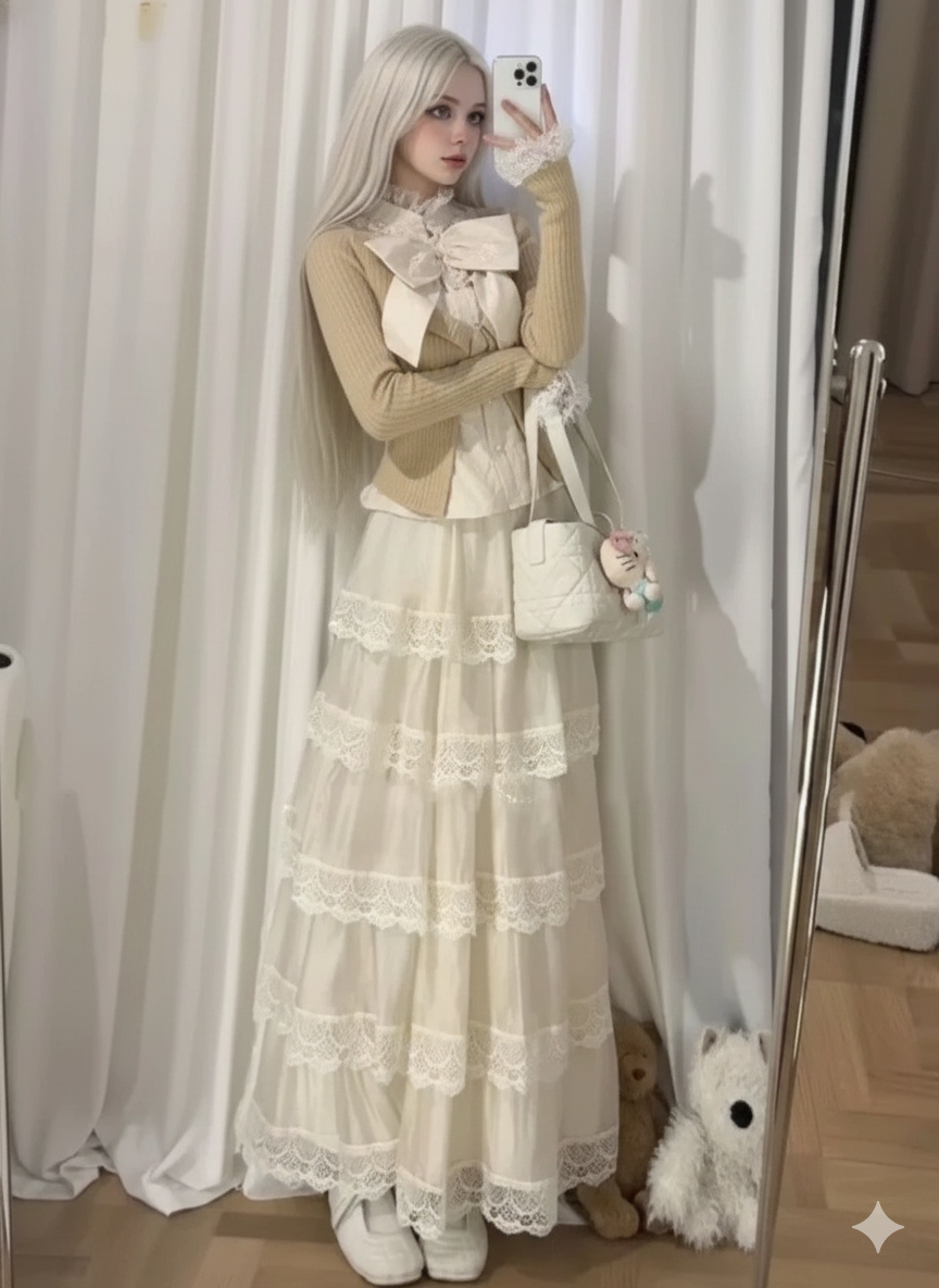 Autumn French Elegant Parisian Style Women's Two Pieces Set French Fashion Vintage Design Dress Sets Holiday Outfits Woman Clothing