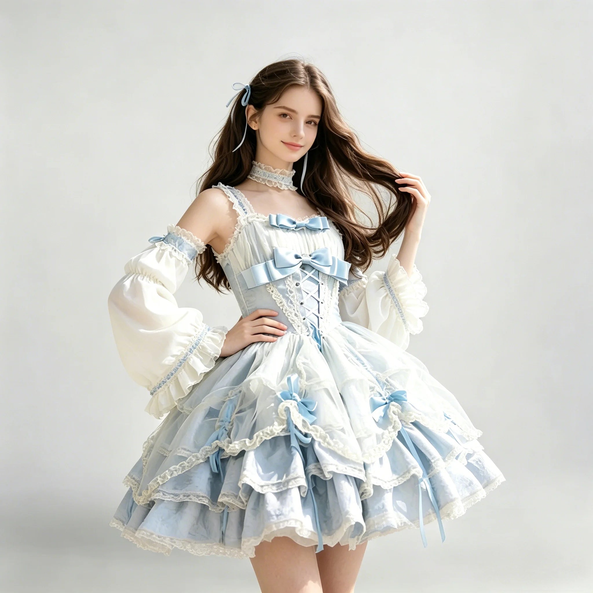 The Étoile Debutante Mini Gown | Sweet Pink Strap Coming-of-Age Set | Niche Princess Lolita Underwear | Parisian Princess
