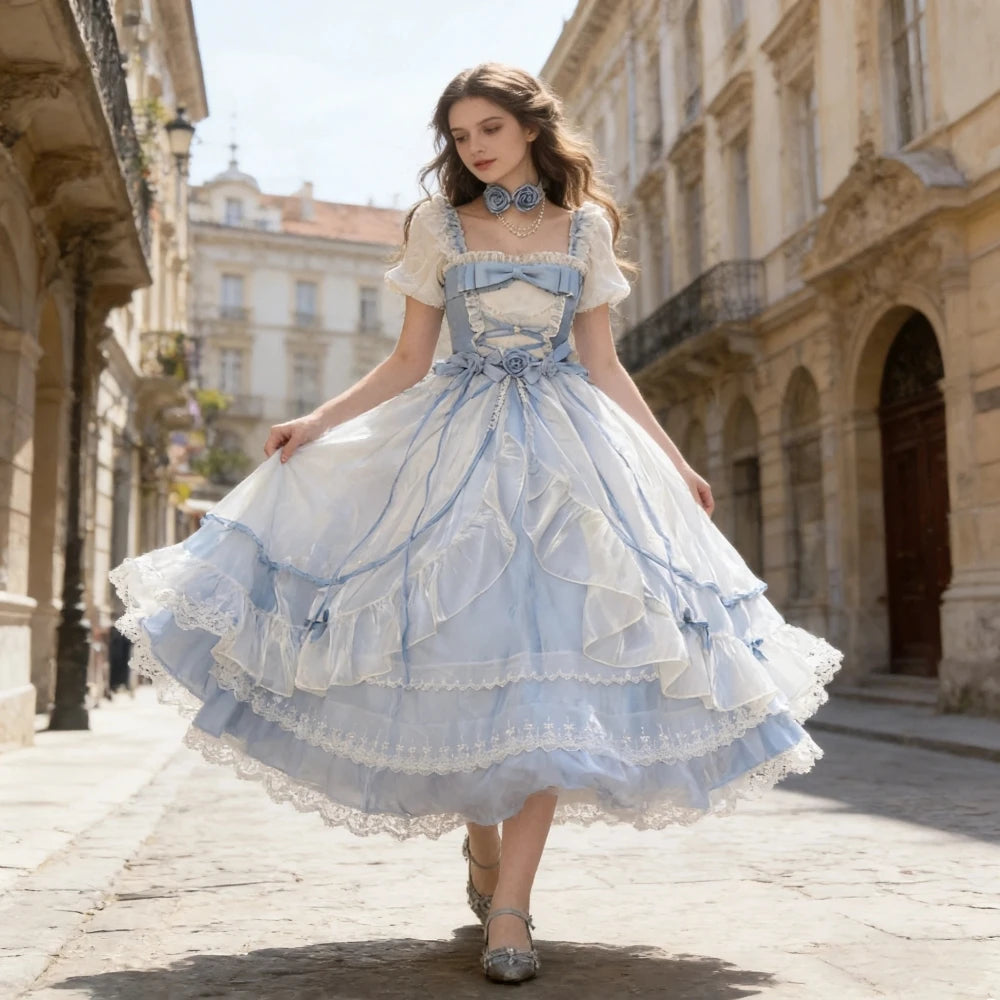 The Flying Diary Cherie Gown| French Birthday Ceremony Skirt | Palace Princess Gala Petticoat | Parisian Princess