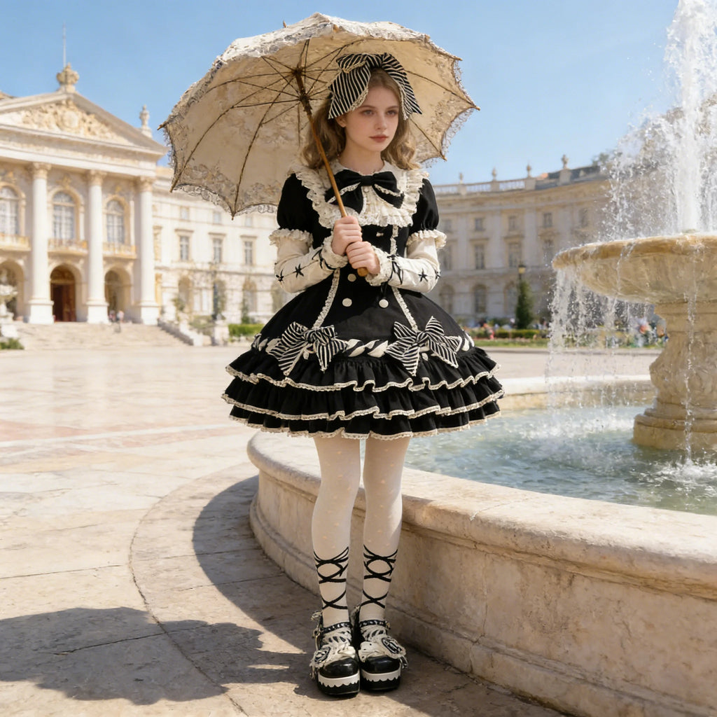 The Pink Patisserie Cake Skirt | Sweet Princess Short Sleeve | Spring Summer Birthday Dress | Parisian Princess