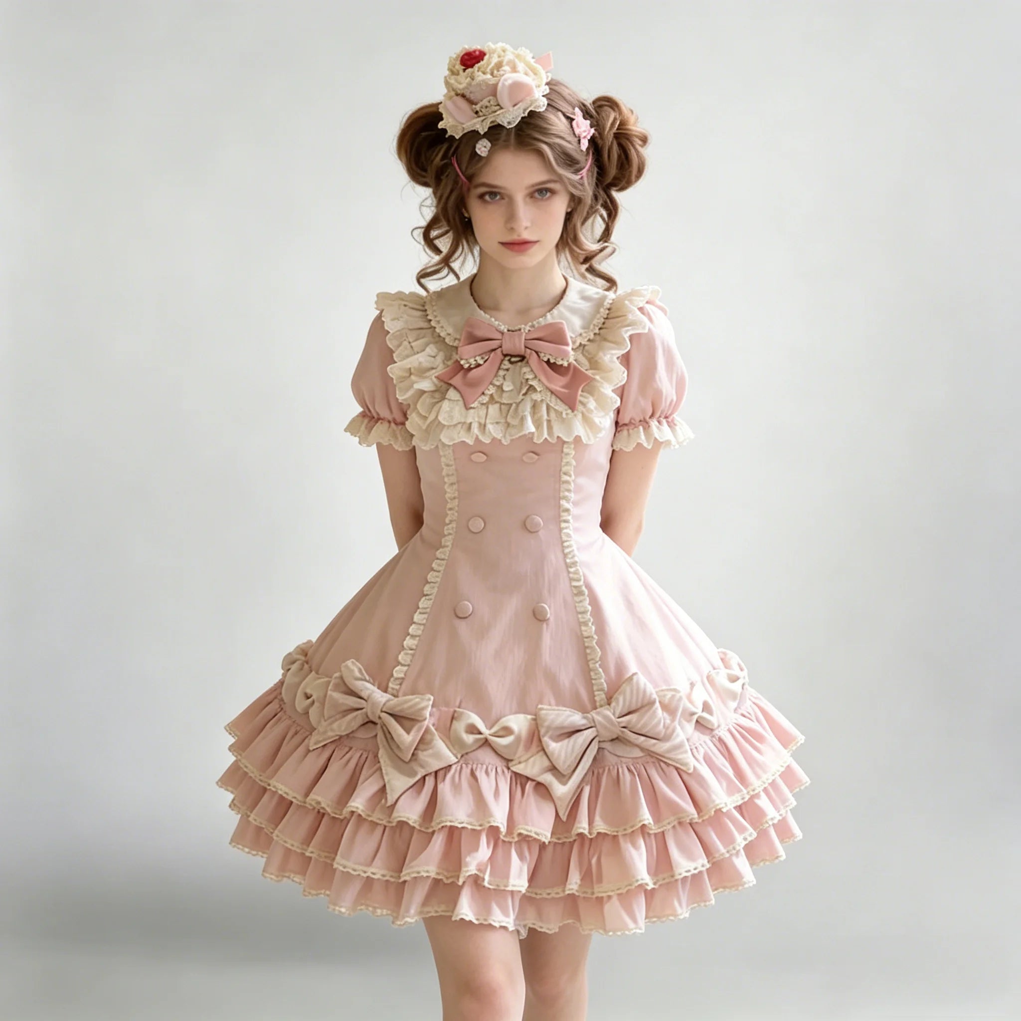 The Pink Patisserie Cake Skirt | Sweet Princess Short Sleeve | Spring Summer Birthday Dress | Parisian Princess