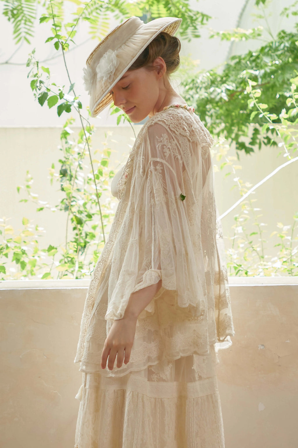 The Butterfly Dance Bolero | 3D Flower Lace Top | Hand-Dyed Versatile Cover-Up | Parisian Princess