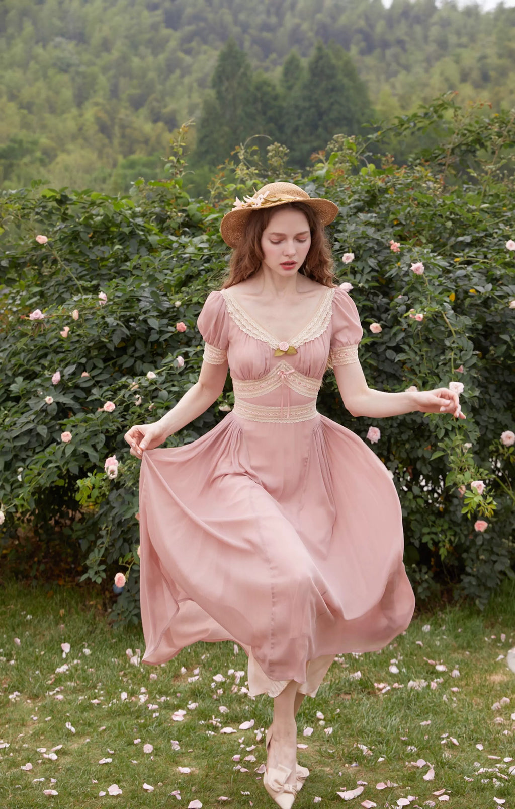 The Prairie Enchantress Gown: A Spring 2026 Masterpiece | French Countryside Tiered Lace Maxi | Parisian Princess