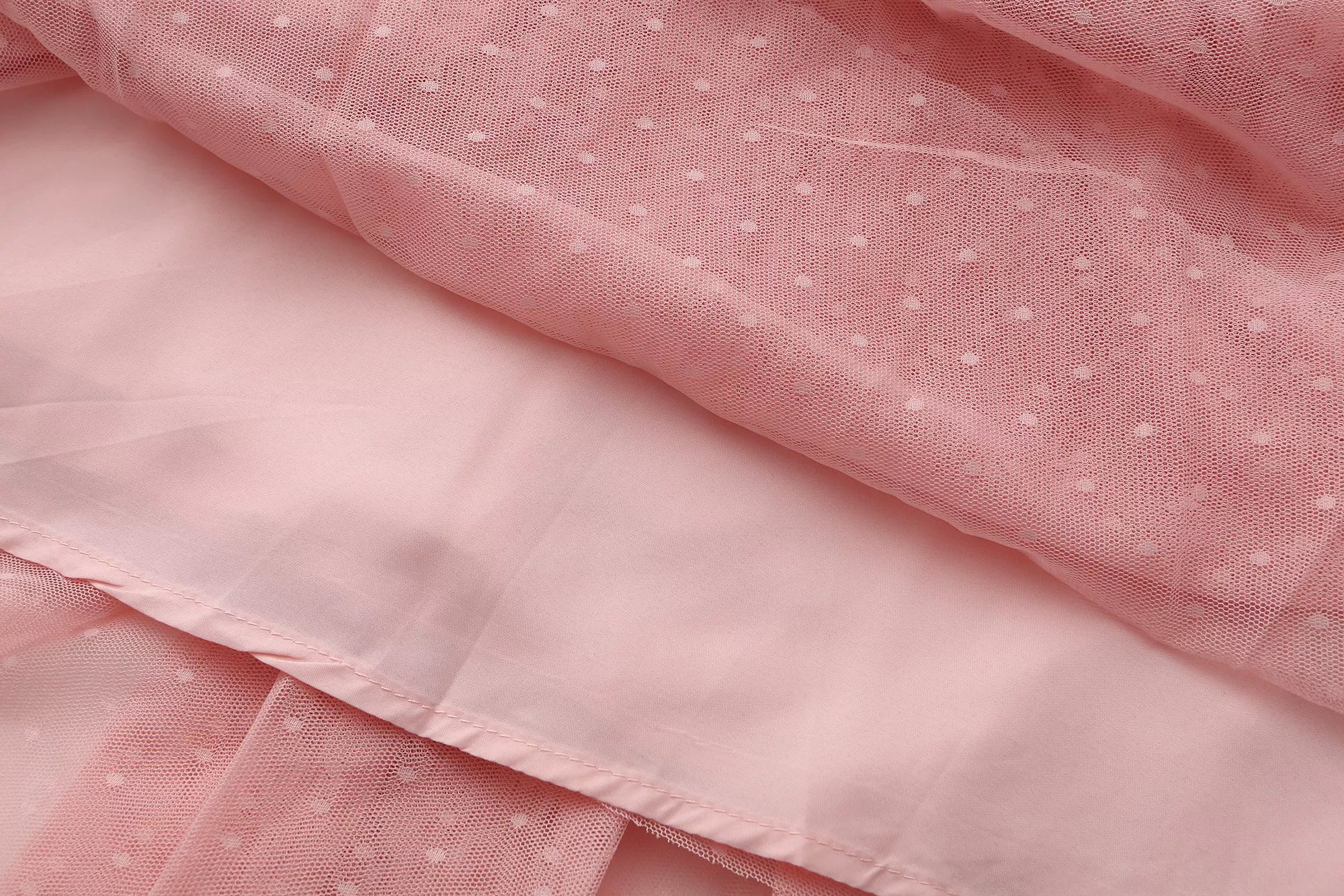 The Candy-Pink Promenade Gown | Hand-Embroidered Tiered Ballgown | Spring Mesh Cake Dress | Parisian Princess