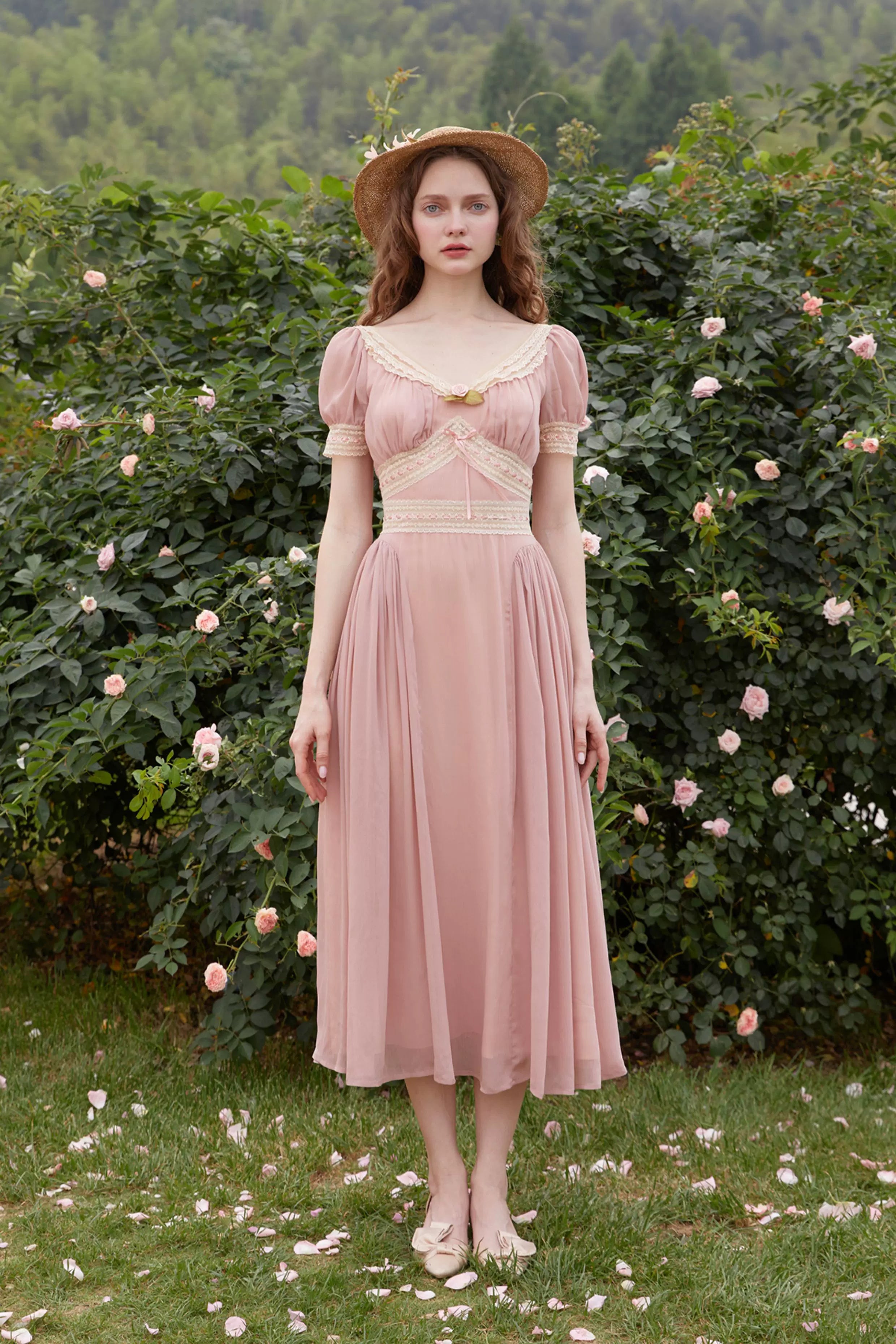 The Prairie Enchantress Gown: A Spring 2026 Masterpiece | French Countryside Tiered Lace Maxi | Parisian Princess