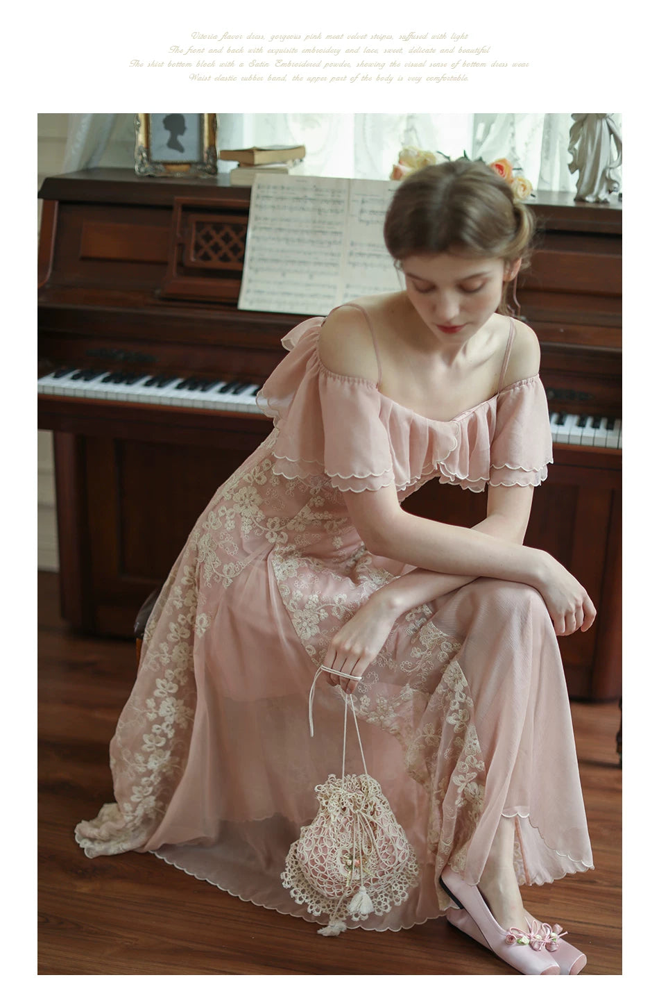 Lianer Art Hand-stitched Hollow Out Mori Kei Weaven Bags