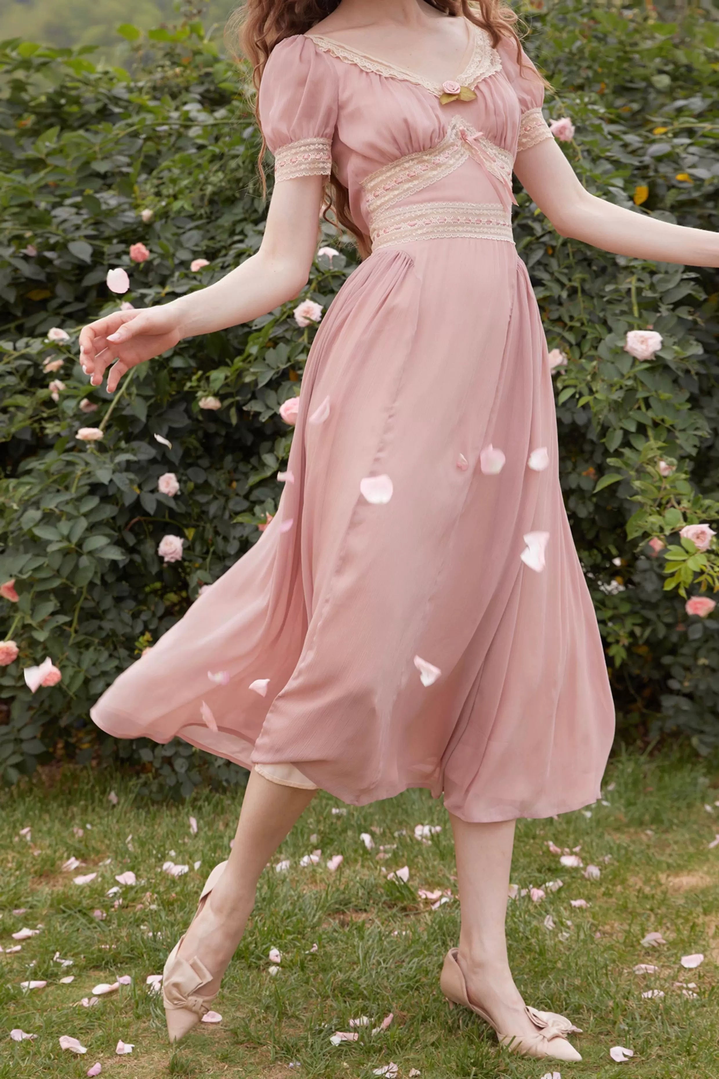 The Prairie Enchantress Gown: A Spring 2026 Masterpiece | French Countryside Tiered Lace Maxi | Parisian Princess