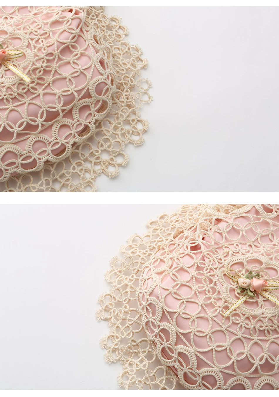 Lianer Art Hand-stitched Hollow Out Mori Kei Weaven Bags