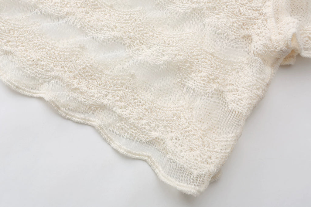 The Butterfly Dance Bolero | 3D Flower Lace Top | Hand-Dyed Versatile Cover-Up | Parisian Princess