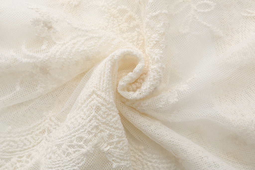 The Butterfly Dance Bolero | 3D Flower Lace Top | Hand-Dyed Versatile Cover-Up | Parisian Princess
