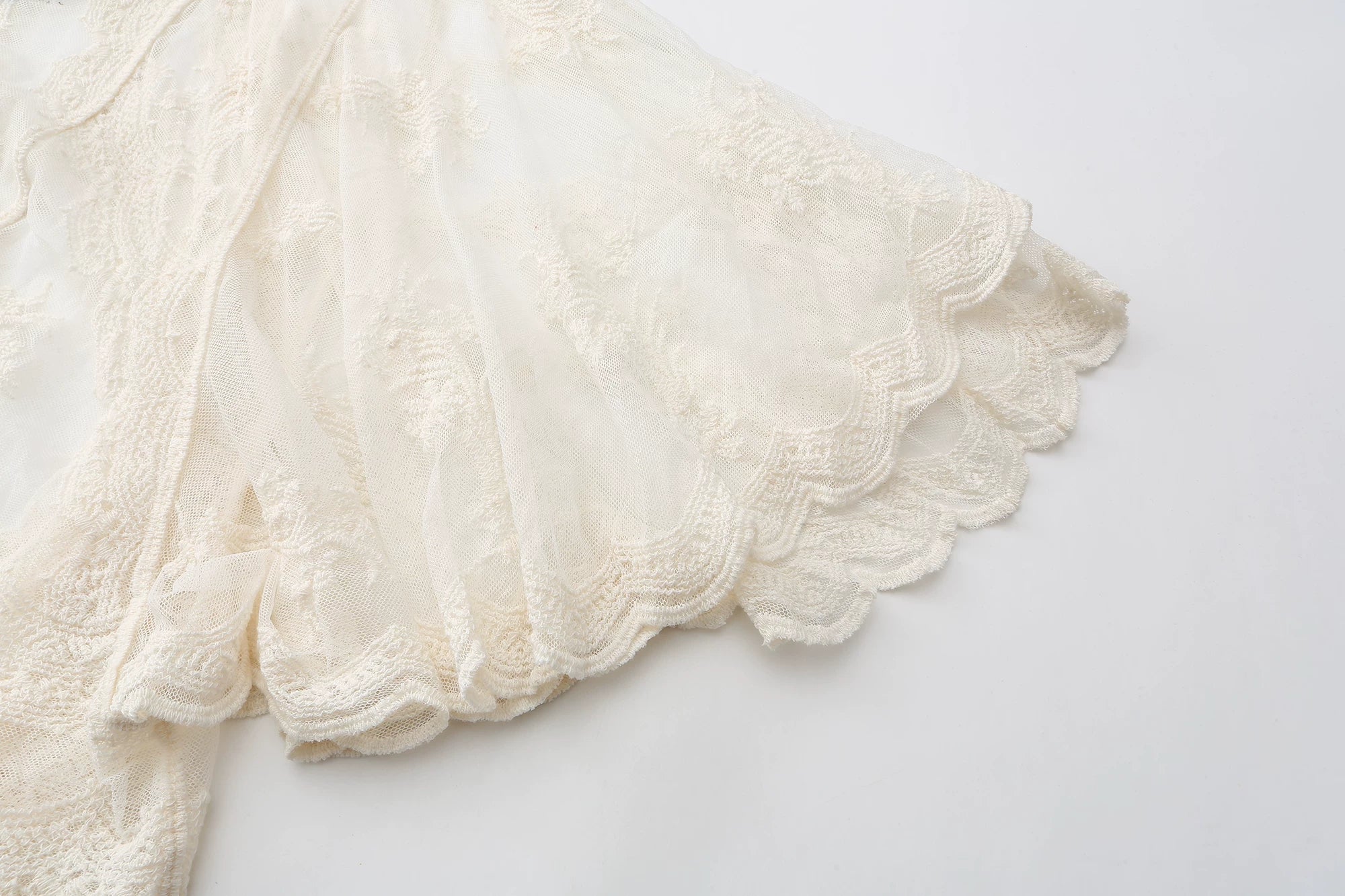 The Butterfly Dance Bolero | 3D Flower Lace Top | Hand-Dyed Versatile Cover-Up | Parisian Princess