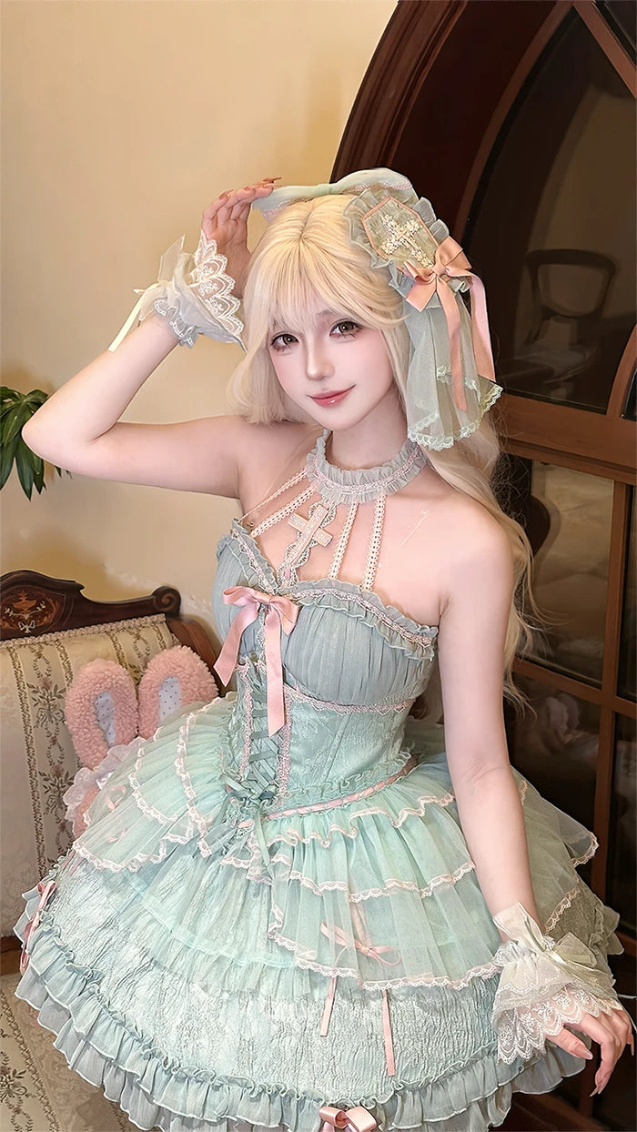 The Versailles Layered Tulle Corset | Jacquard Lace-Up Bustier | Pre-Order Exclusive | Parisian Princess