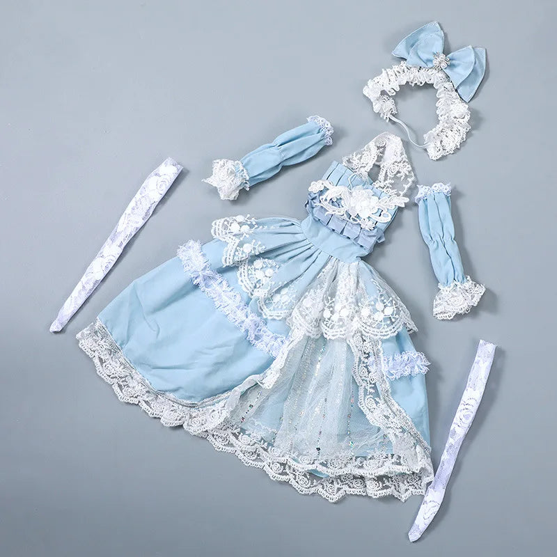 The Palais Doll Gown | 1/3 BJD Lolita Style Palace Skirt | 60cm Female Doll Dress & Accessories | Parisian Princess