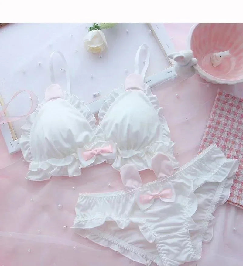 Little White Rabbit Parisian Princess Signature Cotton Lingerie Set