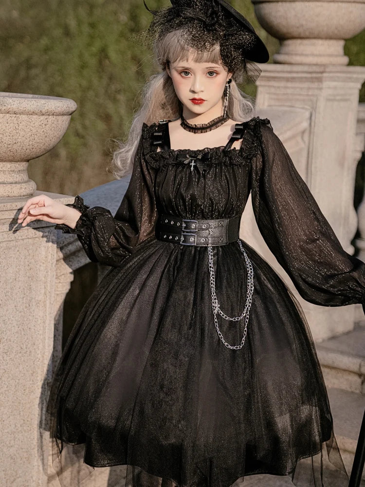 The Aurelia Gothica Gauze Skirt | Hand-Stitched Apricot Maxi | French Flounce Skirt with Ear Fringe | Parisian Princess