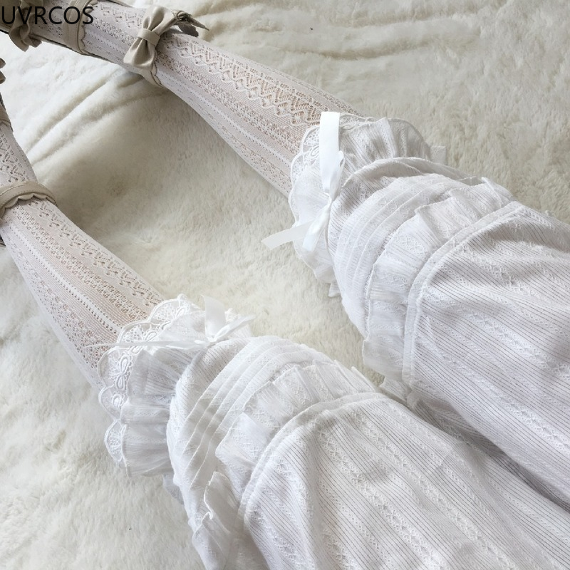 French Sweet Lolita Safety Short Pants Women Parisian Ruffleds Knickers Cotton Elastic Waist Victorian Bow Shorts Cute Bloomers