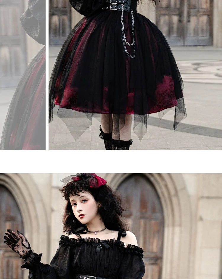 The Aurelia Gothica Gauze Skirt | Hand-Stitched Apricot Maxi | French Flounce Skirt with Ear Fringe | Parisian Princess
