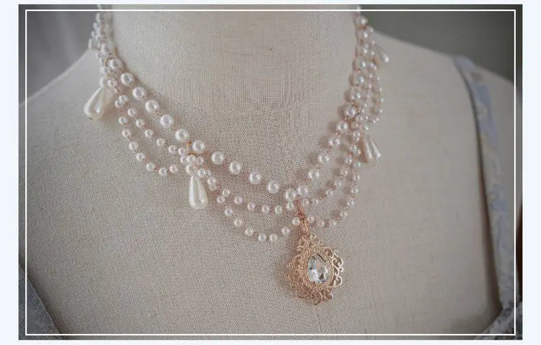 Lolita Original Princess Dress Fashion Sweet Flower Bead High Waist Slim Long Suspender Dress Wedding Gorgeous Adult Party Dress