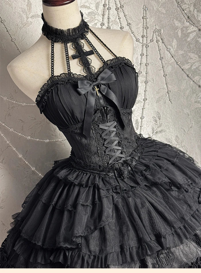 The Versailles Layered Tulle Corset | Jacquard Lace-Up Bustier | Pre-Order Exclusive | Parisian Princess