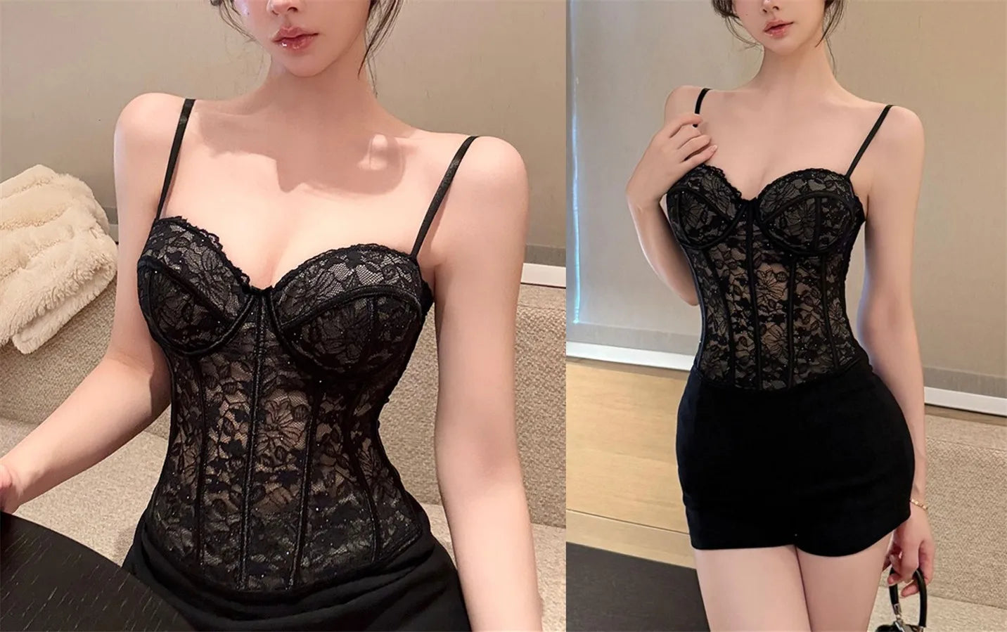 The Versailles Floral Lace Bustier | Sweet Corset Crop Top | Everyday Shaping Top | Parisian Princess