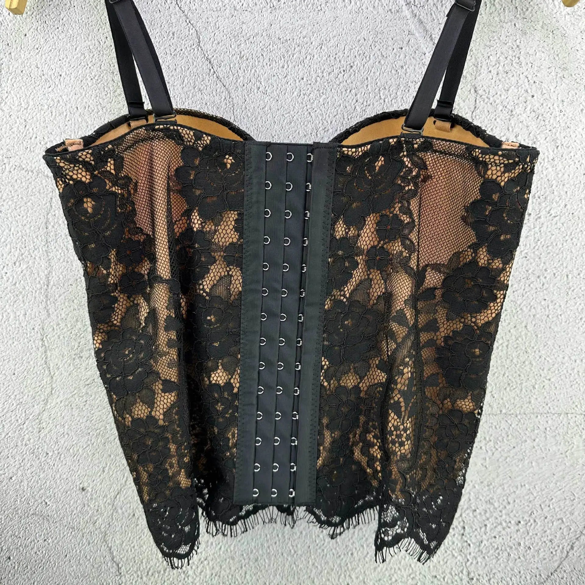 The Versailles Floral Lace Bustier | Sweet Corset Crop Top | Everyday Shaping Top | Parisian Princess