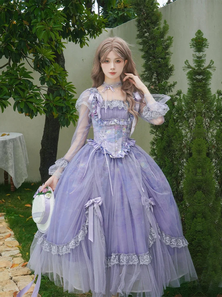 The Royal Purple Lolita Enchantment Tea Party Gown | Sweet French Princess Purple Dress | Parisian Princess