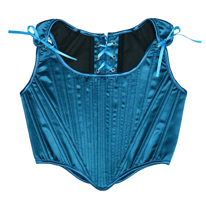 The Palais Boned Bustier | Classic Parisian Overbust Corset | Renaissance Structural Bodice Top | Parisian Princess