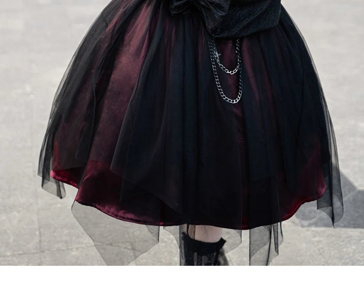 The Aurelia Gothica Gauze Skirt | Hand-Stitched Apricot Maxi | French Flounce Skirt with Ear Fringe | Parisian Princess