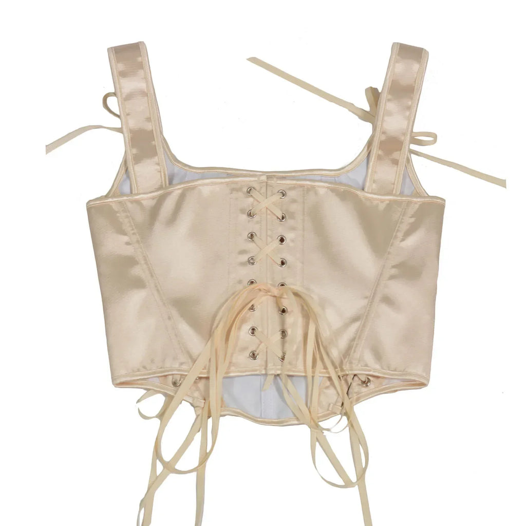 The Louvre Oil Painting Corset | French Art Print Bustier | Fishbone Waist Cincher | Parisian Princess