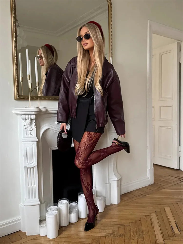 Lolita Floral Patterned Tights Women 2025 New y2k Party Stockings Pantyhose for Halloween Cosplay Party Streetwear Leggings