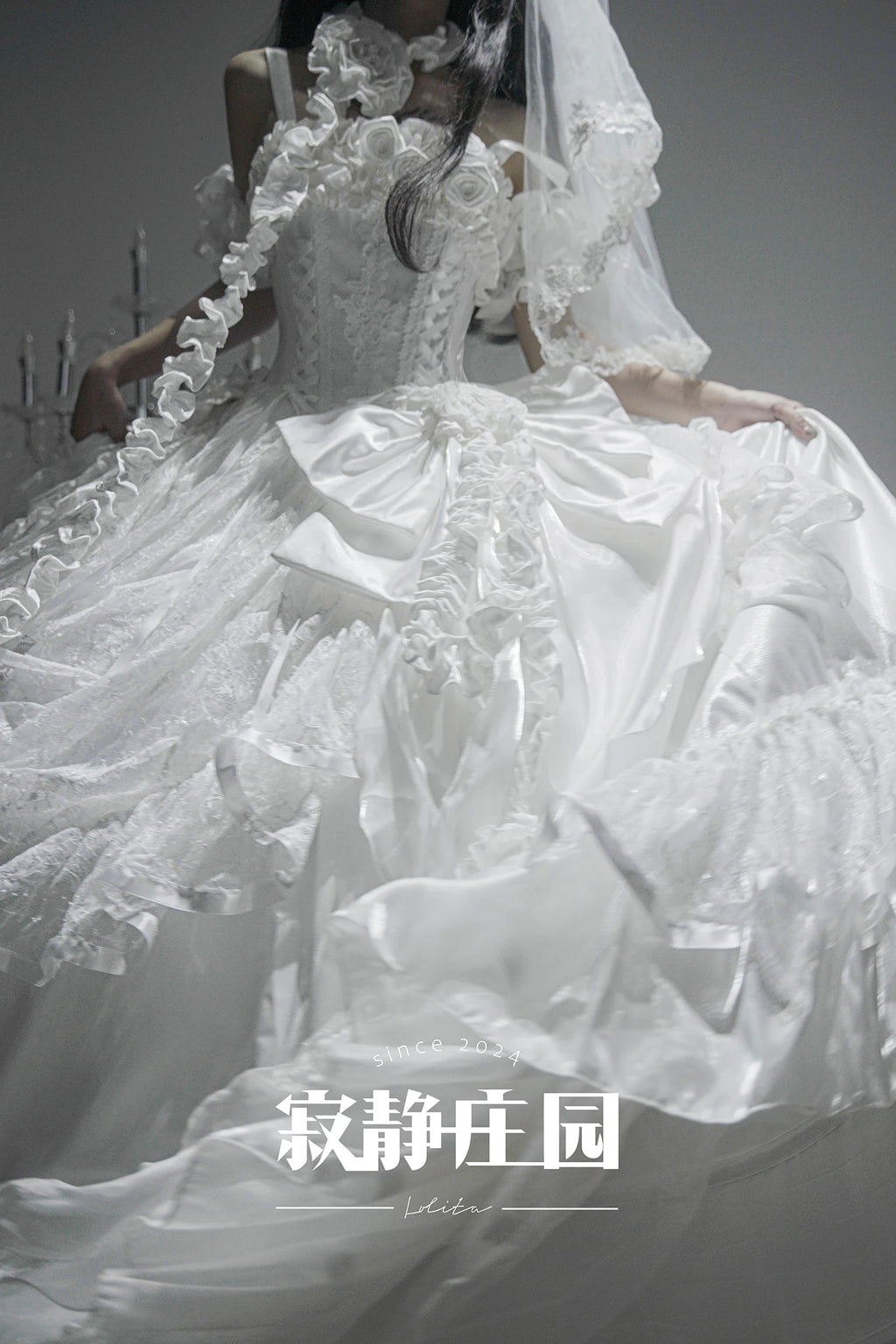 Original Purple Lolita Dark Gothic Fishbone Long Dress 2025 Halloween Christmas Cos Maxi Dresses for Women Sweet Wedding Dress