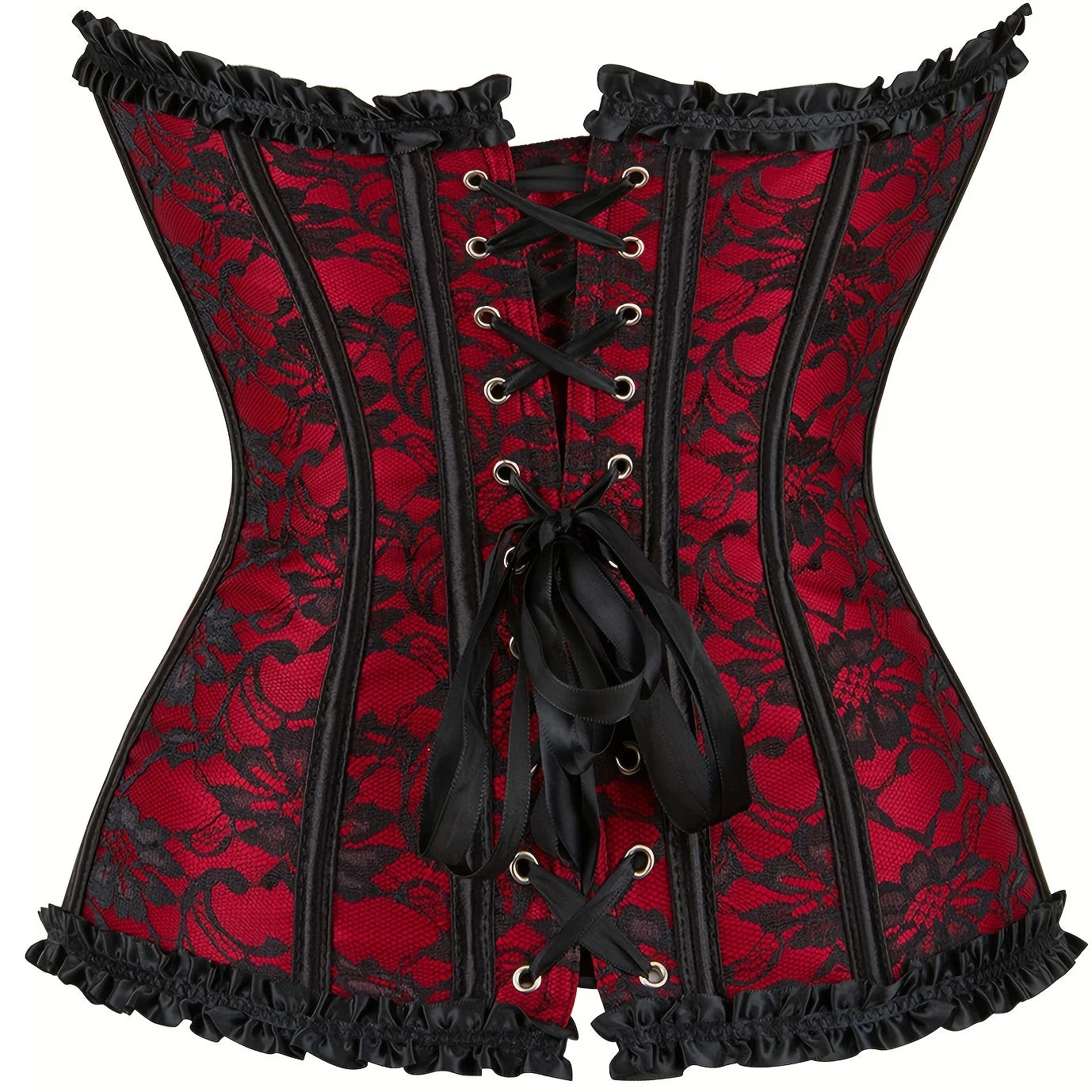 Sexy Gothic Corsets and Bustiers Top Overbust Corset Belt Slimming Women Waist Trainer Modeling Strap Plus Size Waist Cincher