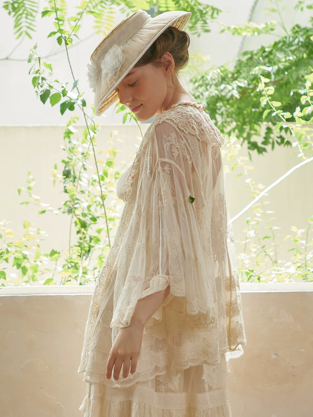 The Butterfly Dance Bolero | 3D Flower Lace Top | Hand-Dyed Versatile Cover-Up | Parisian Princess