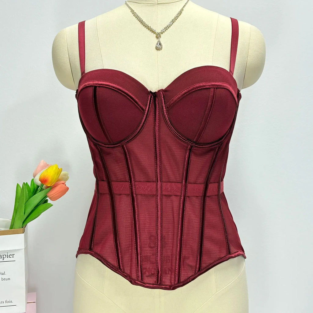 The Versailles Floral Lace Bustier | Sweet Corset Crop Top | Everyday Shaping Top | Parisian Princess